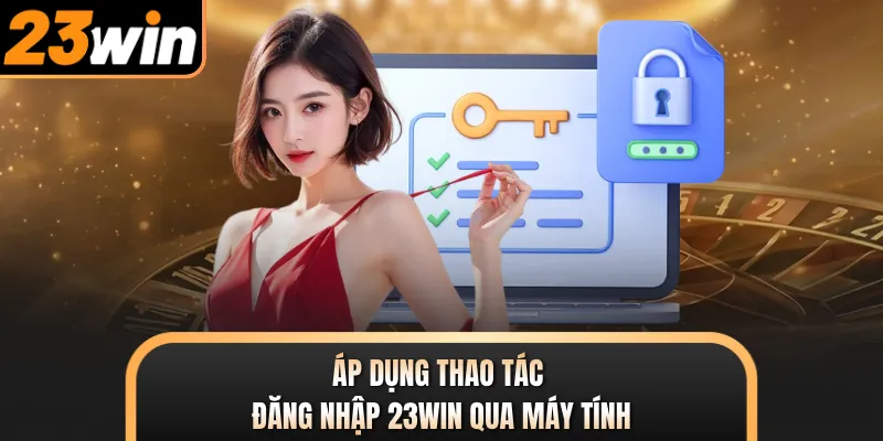 Áp dụng thao tác đăng nhập 23WIN qua máy tính