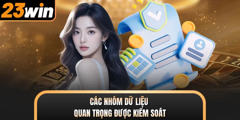 Các nhóm dữ liệu quan trọng được kiểm soát