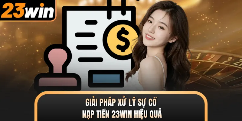 Giải pháp xử lý sự cố nạp tiền 23WIN hiệu quả